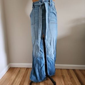 7 For All Mankind Long Jean Skirt Size 27